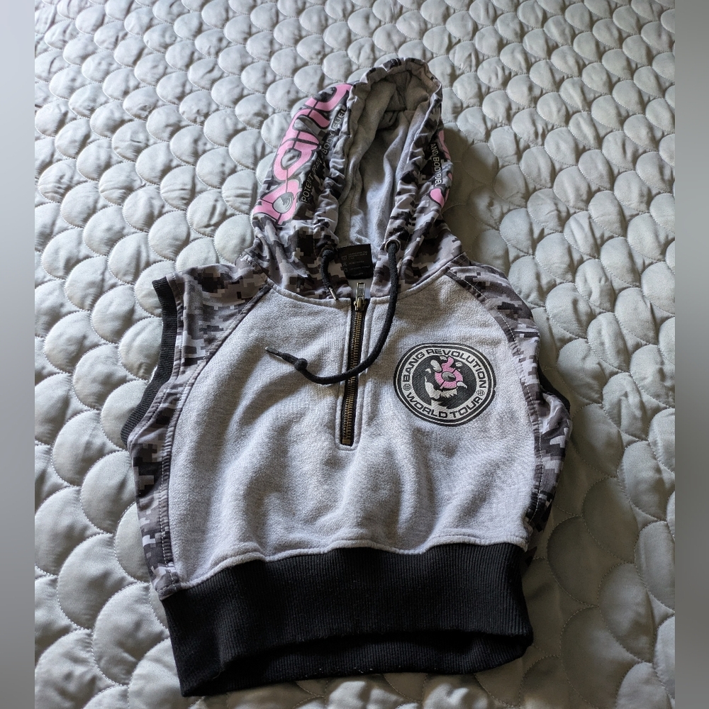 Bang Energy Cropped Hoodie XS Pink